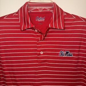 Ole Miss Oxford Polo Rebels Red Shirt  HOTTY TODDY EUC Small S